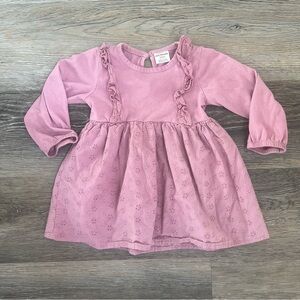 Petit Lem Mini Threads long sleeve ruffle dress
